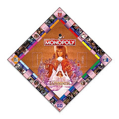 Monopoly Winning Moves Maze labyrinth board featuring David Bowie art enhances immersion.
