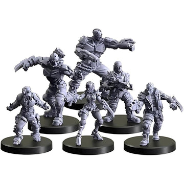 Monster Fight Club Cyberpunk Red Combat Zone components—sleek tokens and cards enable fast tactical play.