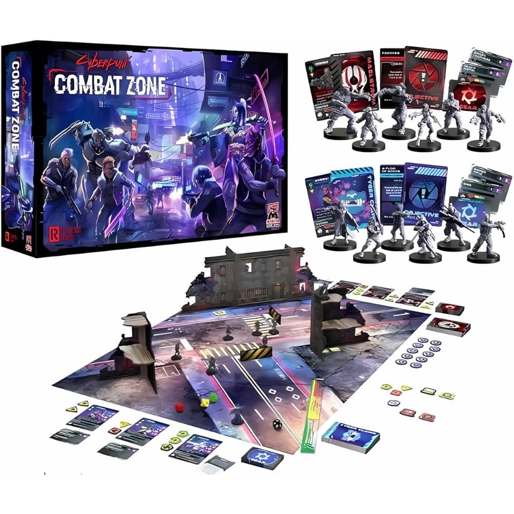 Monster Fight Club Cyberpunk Red Combat Zone core game cover—neon noir art sets the table for urban battles.