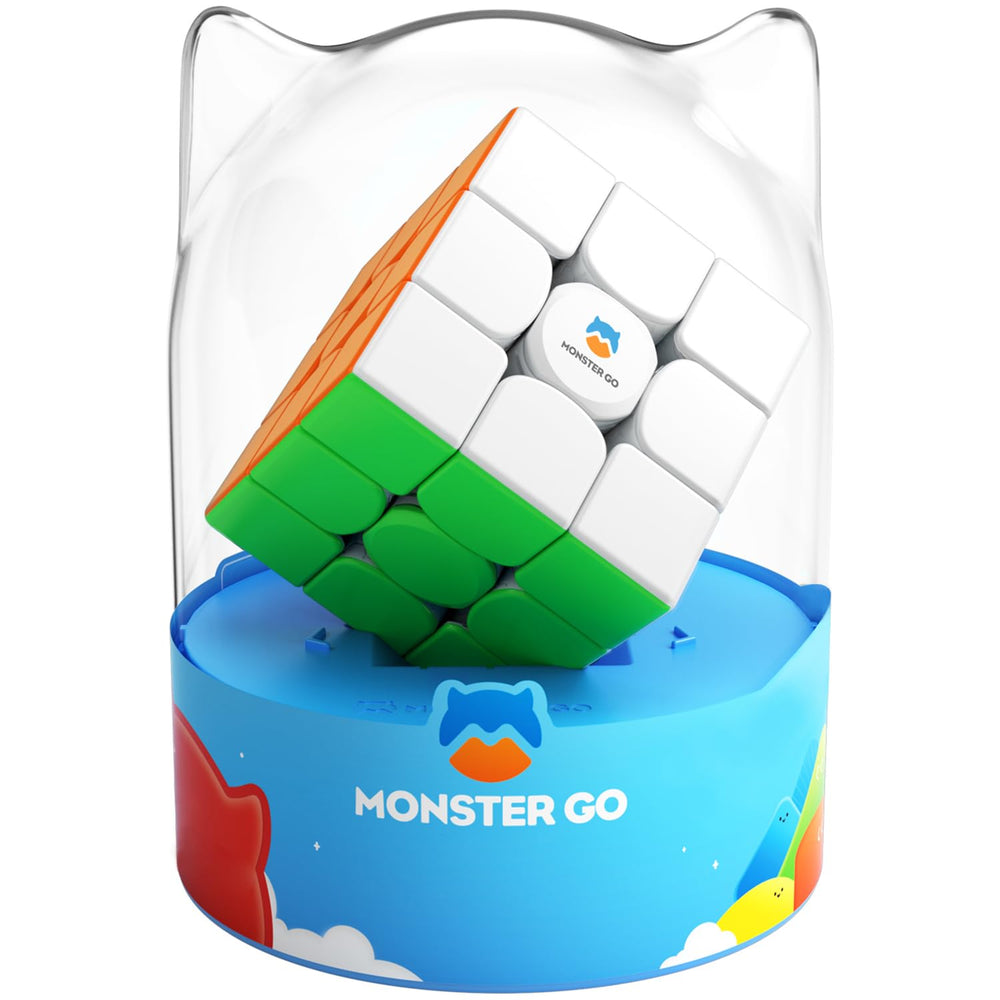 Monster Go MG 356 v2 3x3 cube shows smooth turning for beginners.
