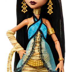 Monster High Cleo De Nile creeproduction doll accessories set with jewelry and handbag.