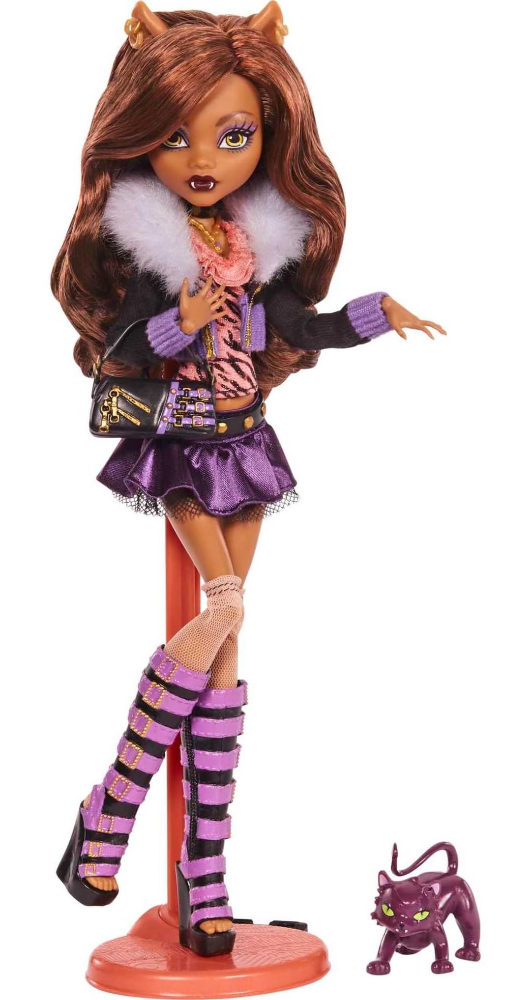 Monster High Clawdeen Wolf doll in original fashion for display and imaginative play.