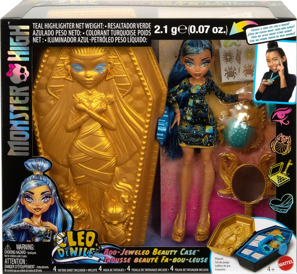Monster High Cleo De Nile handheld mirror adds instant grooming fun on the go.
