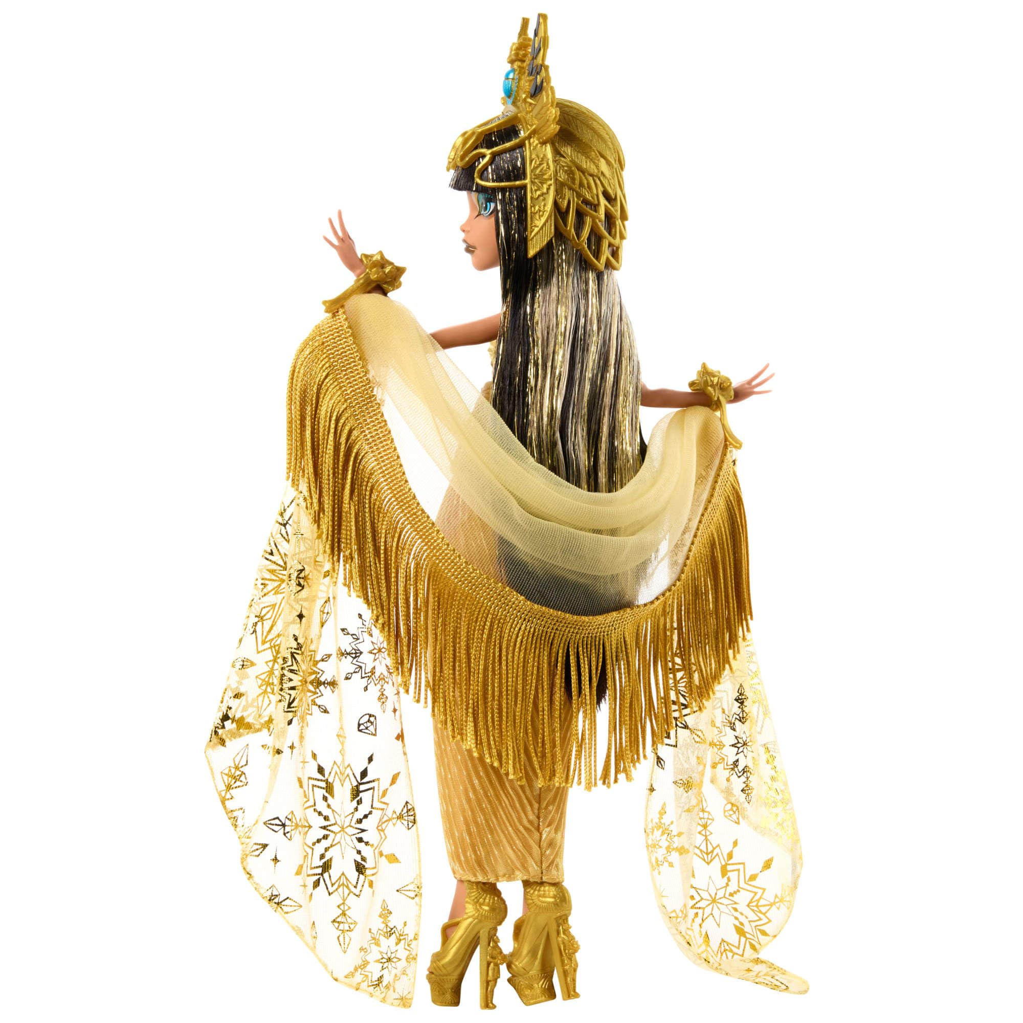 Monster High Cleo De Nile fringe shawl drapes chicly for festive display