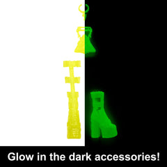 Color Reveal keys unlocking hidden compartments and surprises inside the set