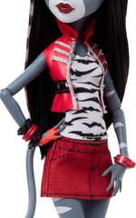 Monster High included doll stands help display and pose the figures.