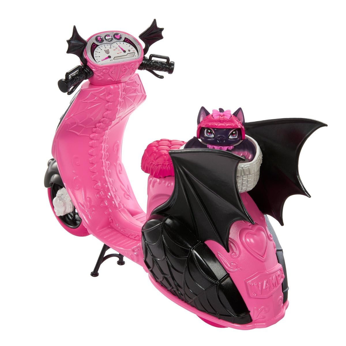 Monster High Draculaura scooter display-ready, great for shelf setups and dioramas.