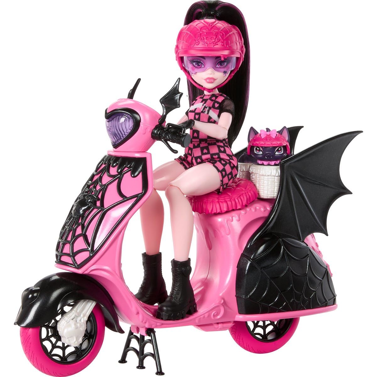 Monster High Draculaura scooter packaging, perfect for gift appeal and unboxing anticipation.