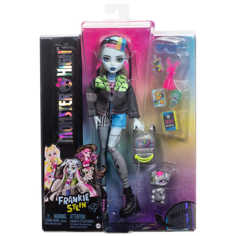 Monster High Frankie Stein sunglasses complete the edgy look.