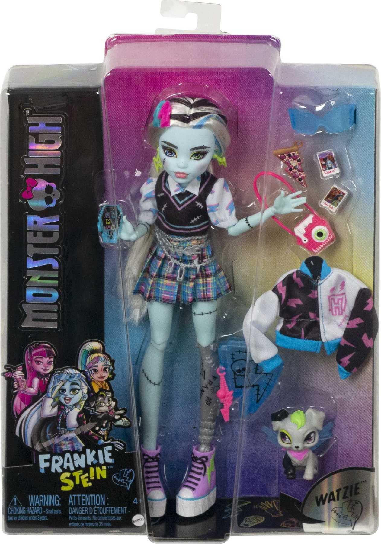 Frankie Stein voltage jacket and accessories spark imaginative outfits.