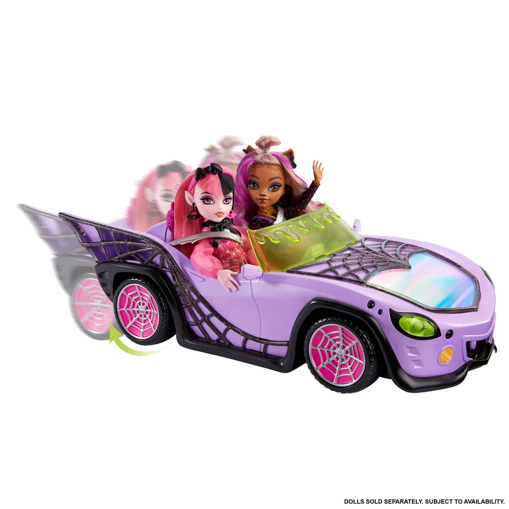 Monster High Ghoul Mobile comfortable four-doll seating for group play