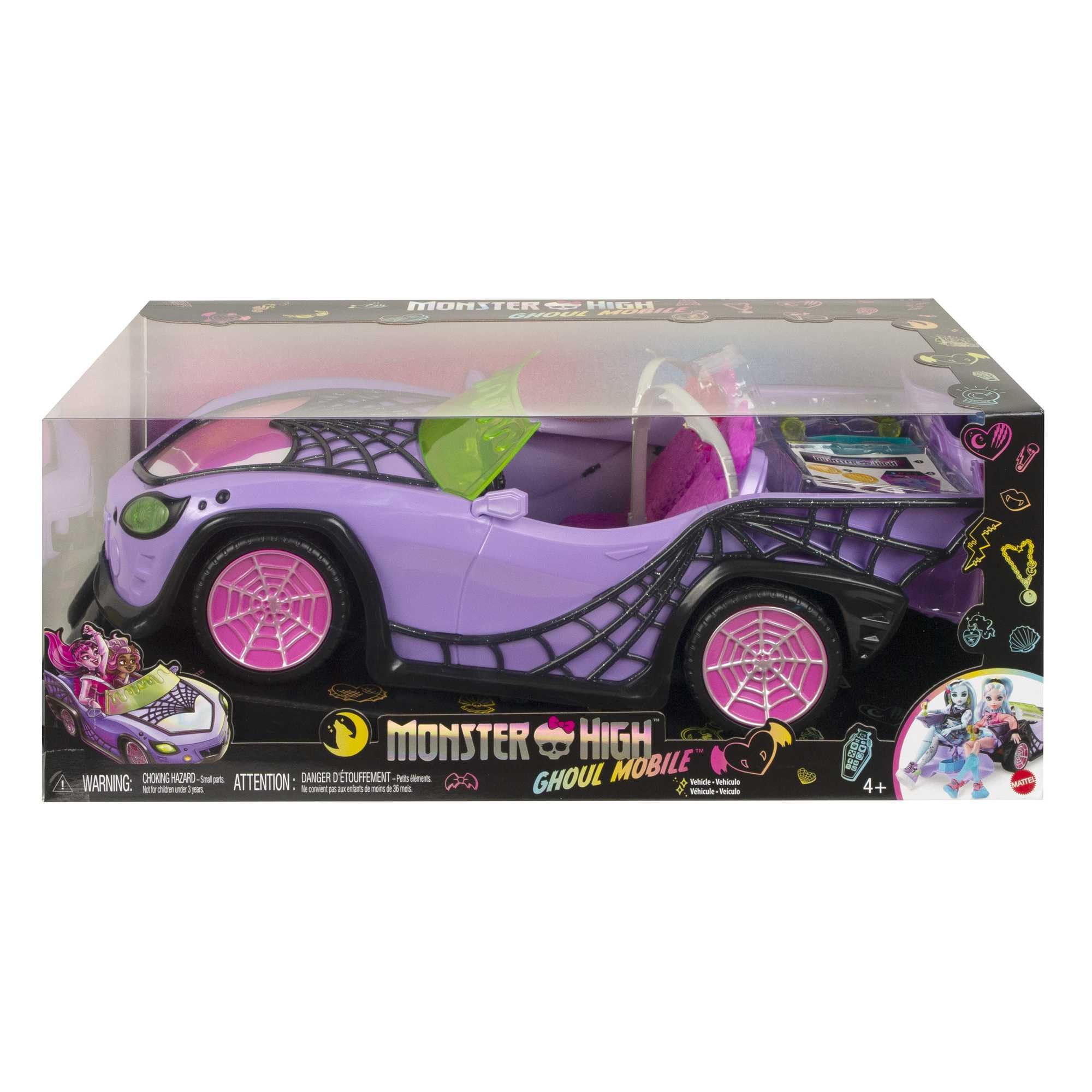 Monster High Ghoul Mobile plush furry interior invites tactile, cozy play
