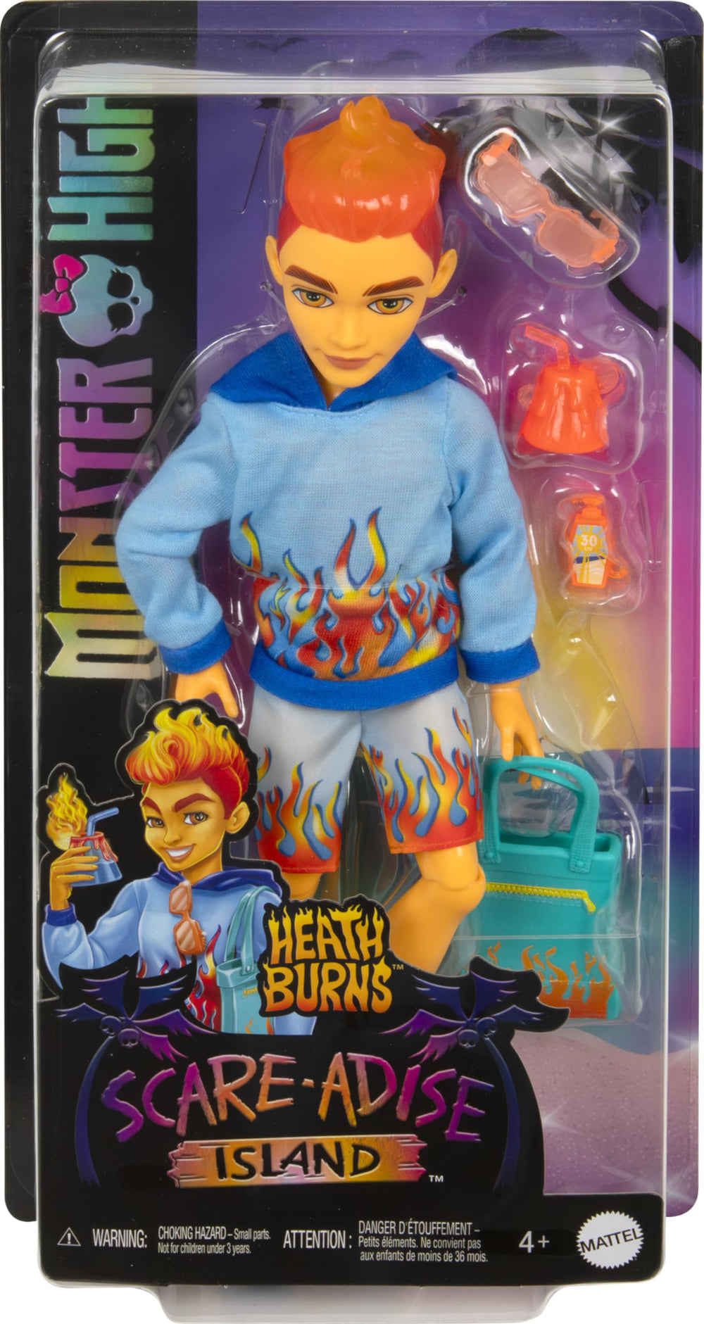 Monster High Heath Burns volcanic drink prop for playful mixing.