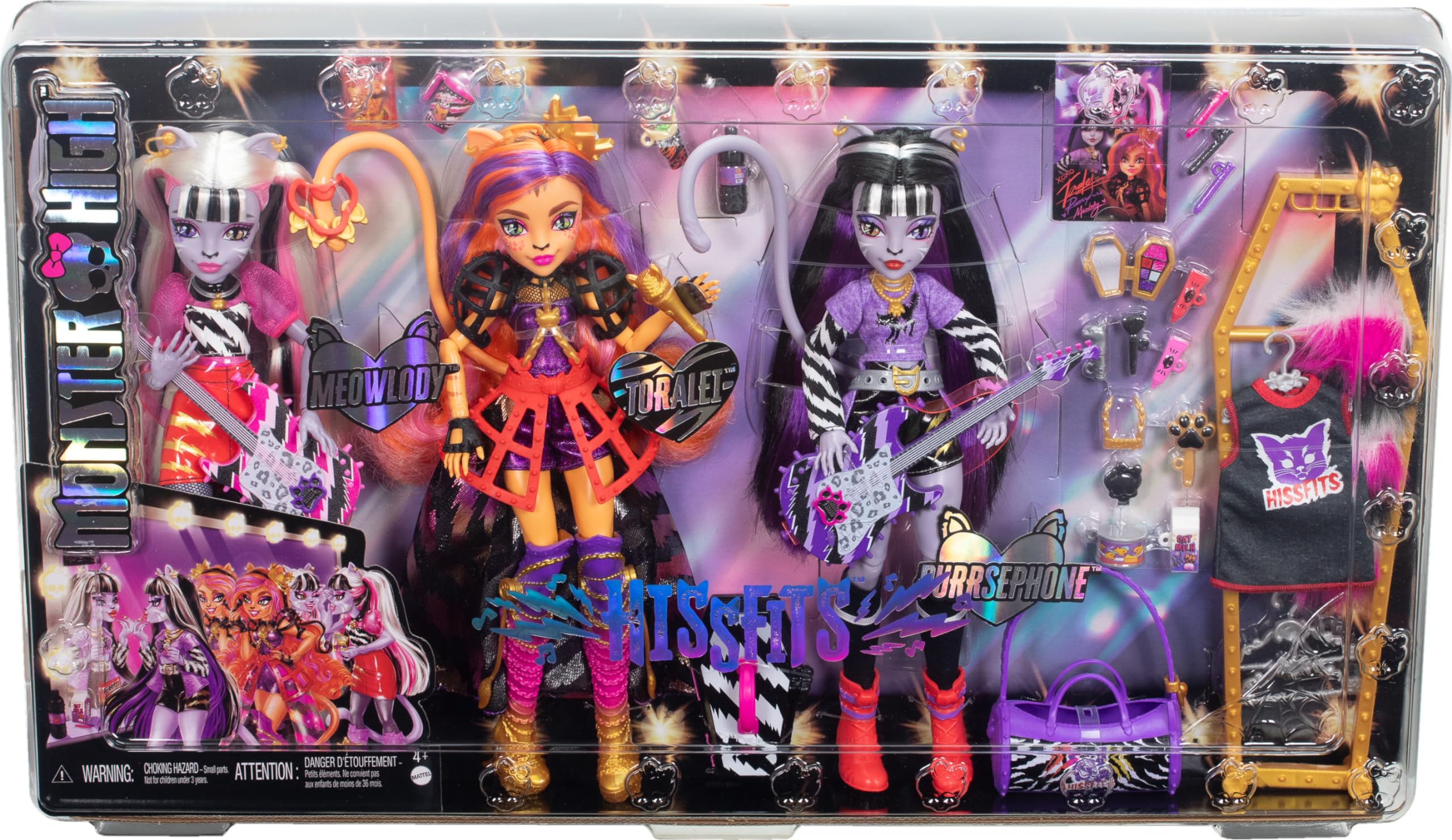 Monster High Hissfits tote and posters for fan merch-inspired pretend play.