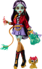 Monster High Jinafire Long doll with sketch pad for budding fashion design ideas.