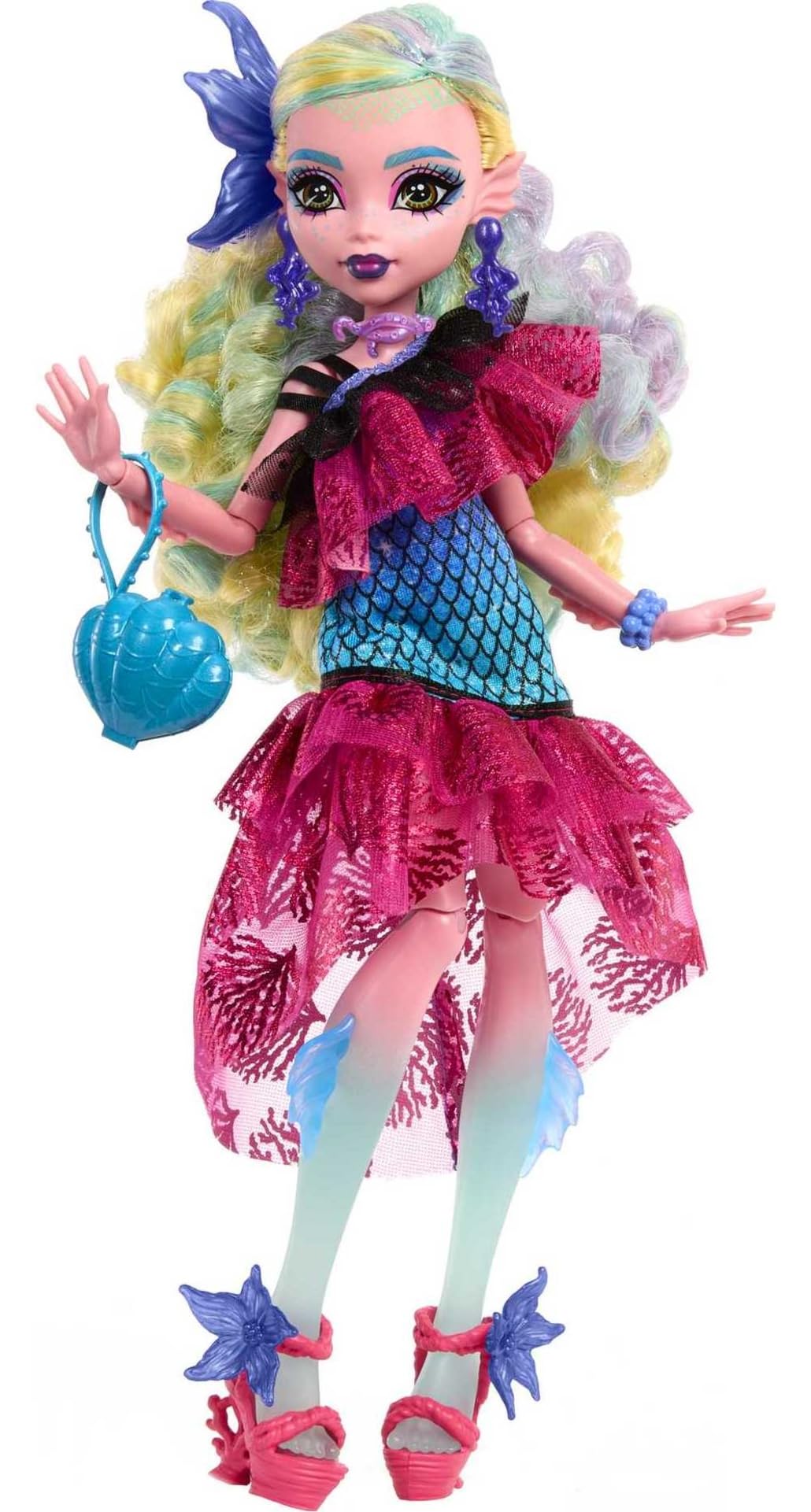 Monster High Lagoona Blue jellyfish prop enhances imaginative storytelling at parties.