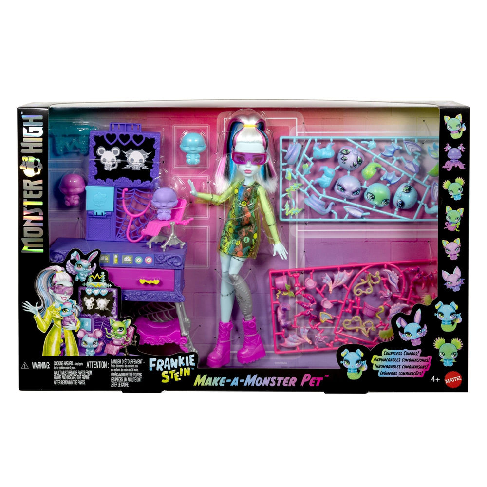 Monster High Make-A-Monster Pet storage drawer and bed for tidy playtime
