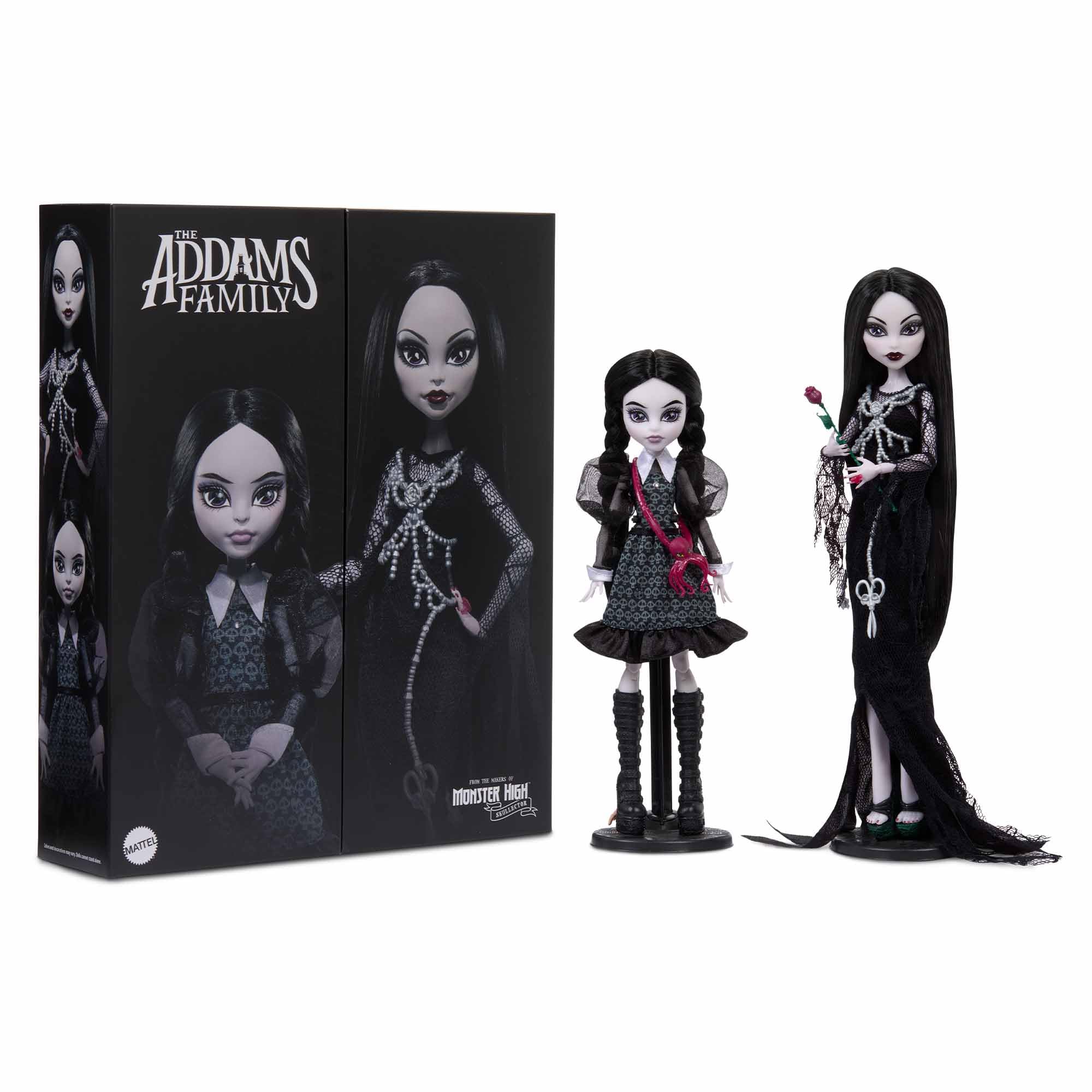 Monster High Skullector Morticia dress detail for collectors and display