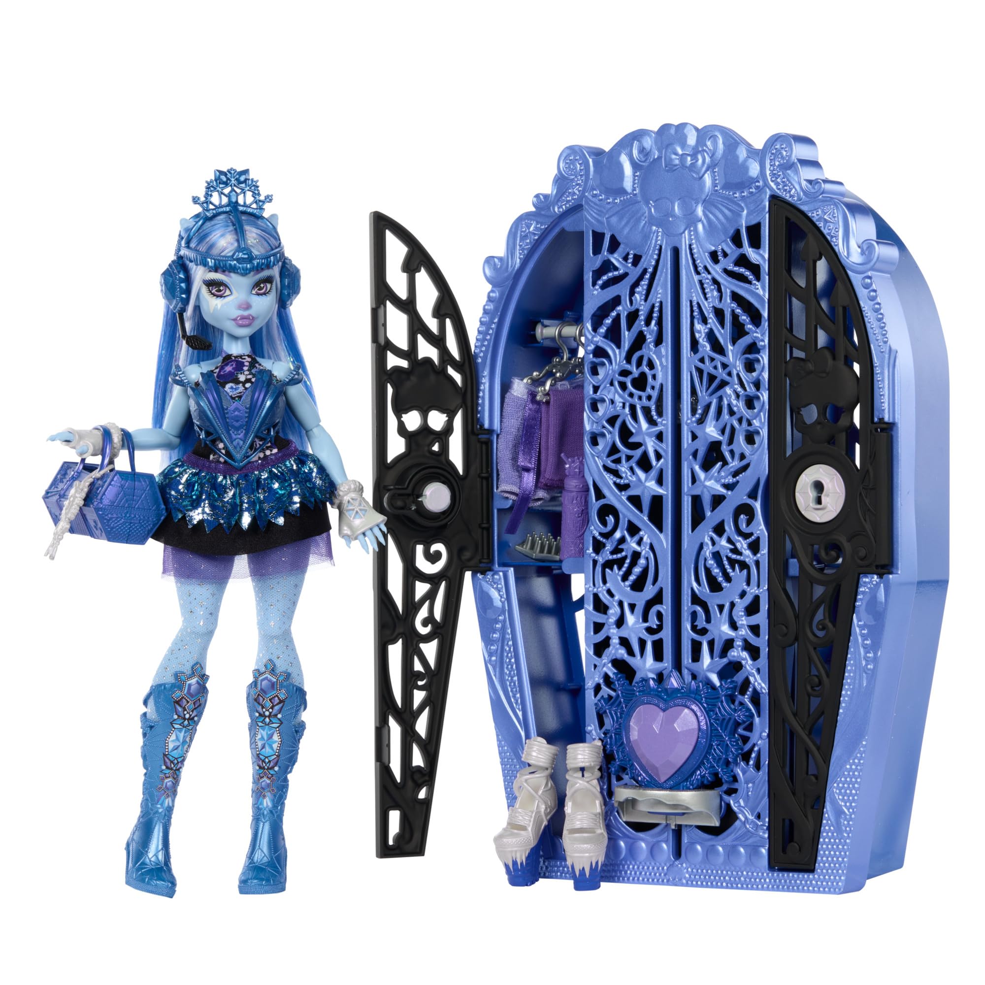 Monster High Abbey Bominable doll ready for mystery play and fashion poses.