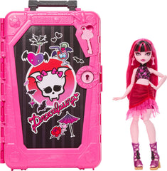 Monster High Skulltimate Secrets Draculaura doll in oasis outfit for imaginative travel play