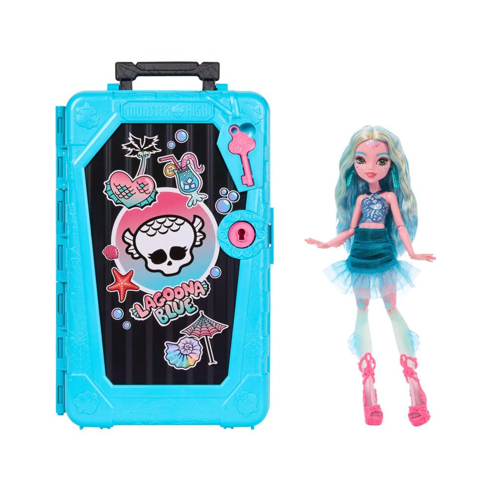 Monster High Skulltimate Secrets Lagoona Blue doll in ocean-inspired fashion for imaginative play.