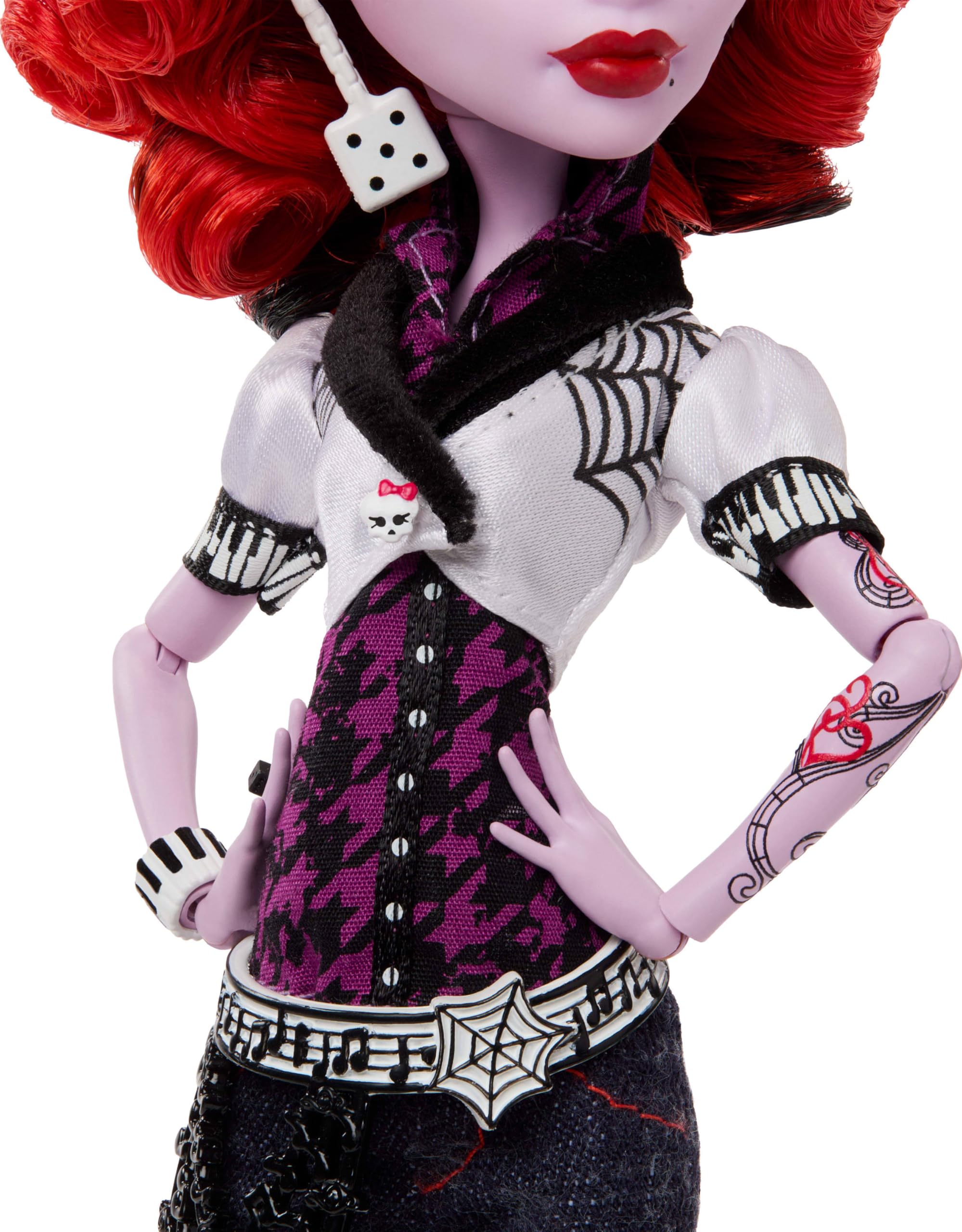 Monster High spiderweb guitar accessory for storytelling and display