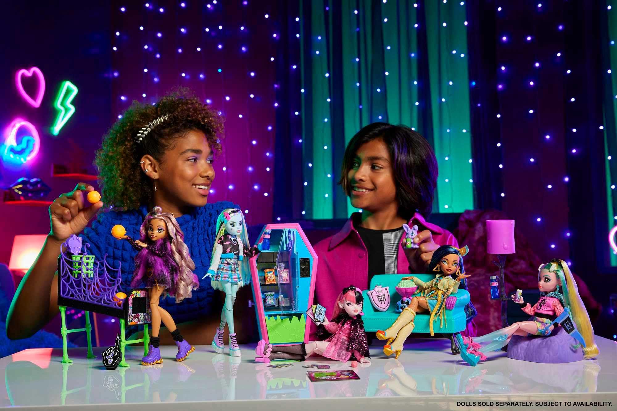 Monster High brain sofa perfect for reading and spooky storytelling.