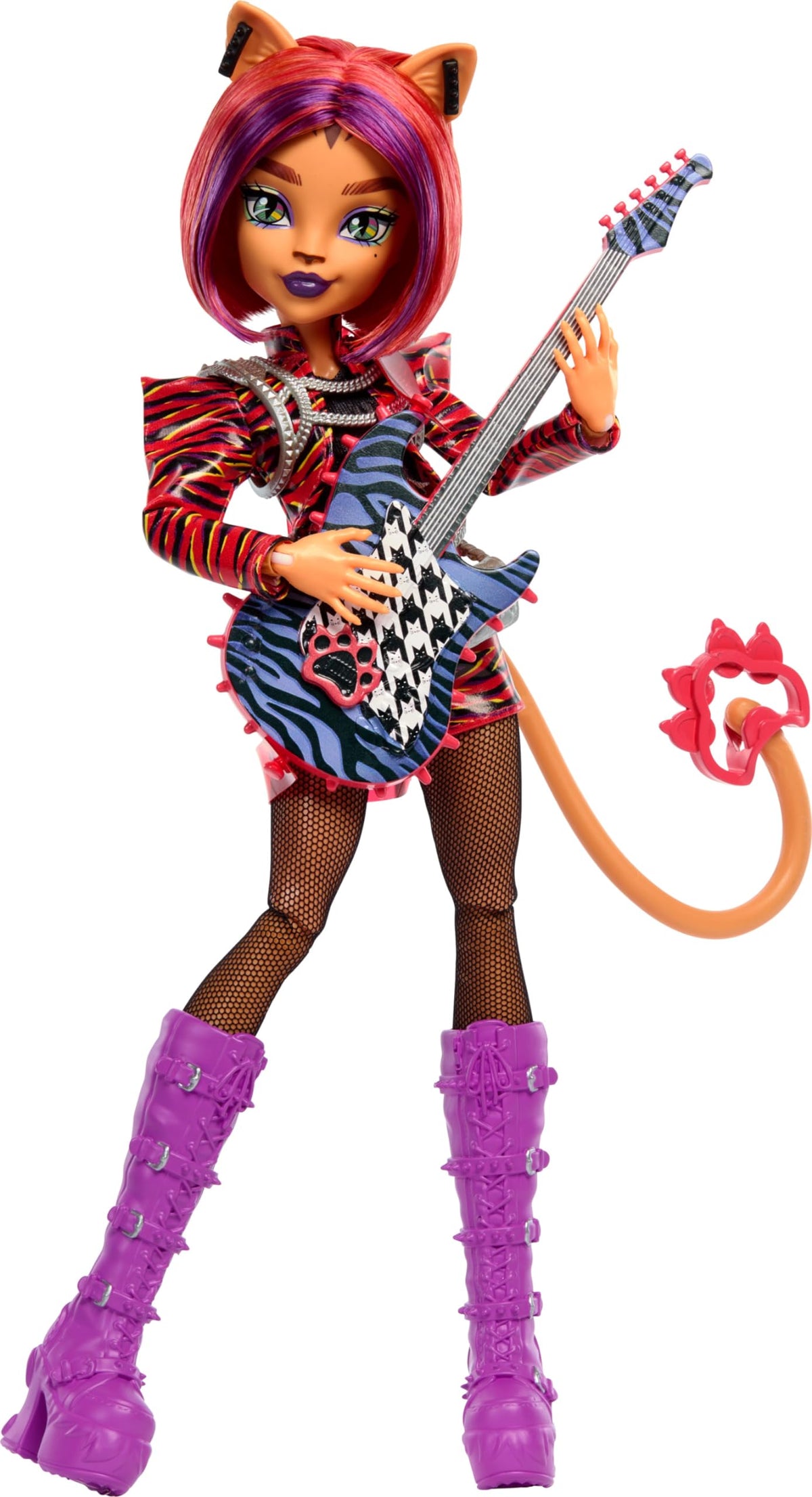 Monster High Toralei Music Club doll showcases stage-ready presence for imaginative play.