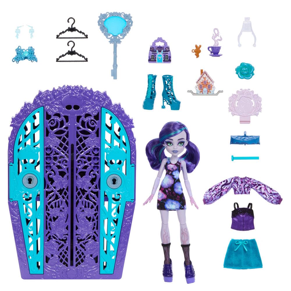 Monster High Twyla floral fashion outfit for mix-and-match styling