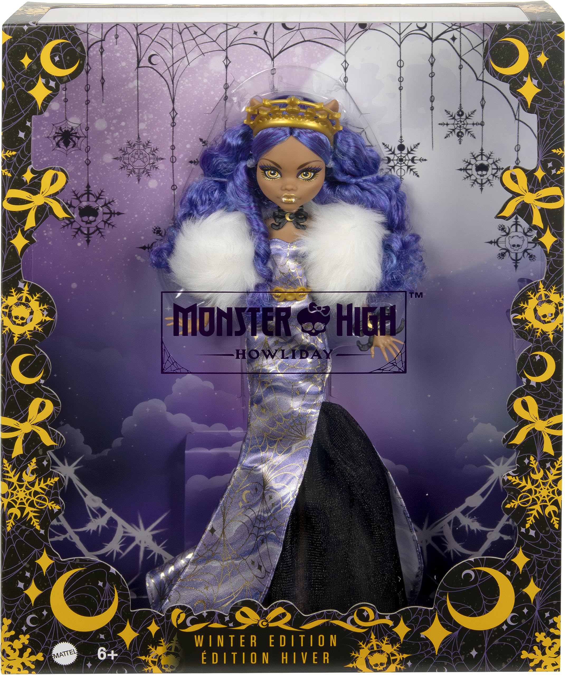 Monster High Winter Edition packaging makes this doll gift-ready for display.