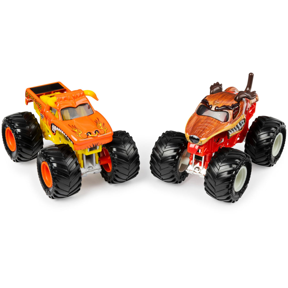 Monster Jam 1:64 BKT tires detail shows premium scale realism