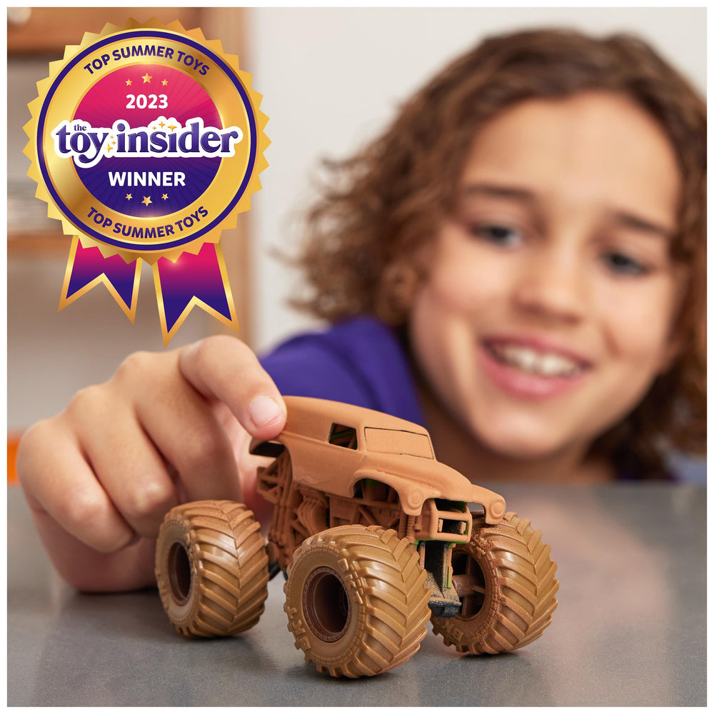 Monster Jam 1:64 die-cast truck with authentic BKT tires