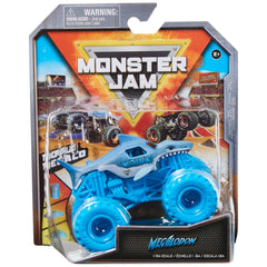 Monster Jam 1:64 diecast front view with bold graphics for display