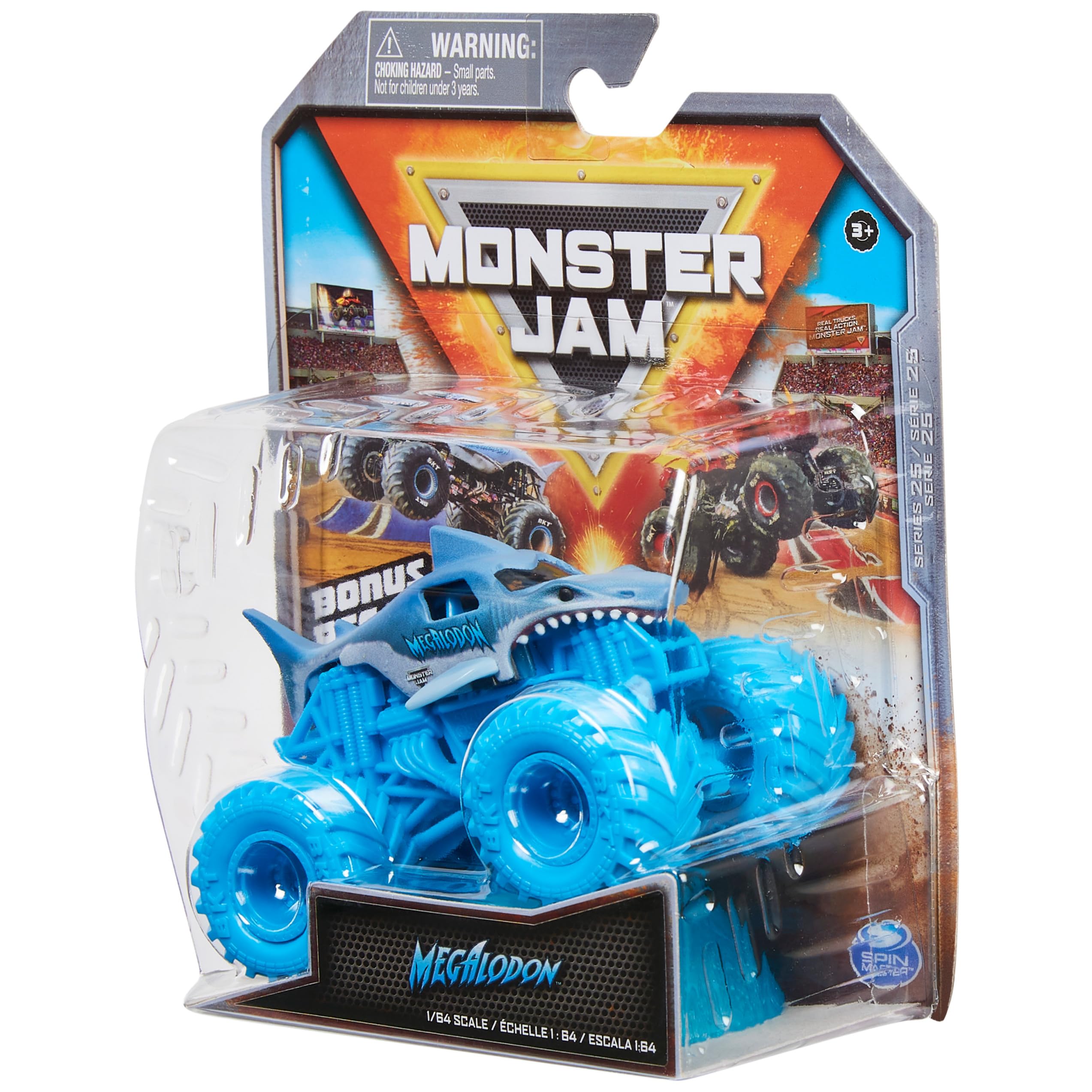 Monster Jam Hyper Fueled Megalodon bonus accessory boosts action play