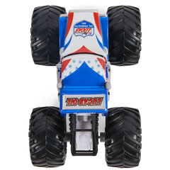 Monster Jam Lucas Stabilizer vs Jester action pose ready for play