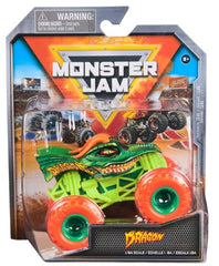 Monster Jam Dragon Crazy Creatures 1:64 die-cast truck with vivid dragon graphics; ideal display piece.