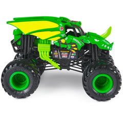 Monster Jam Bakugan Dragonoid green BKT tires offer strong traction for action-packed play