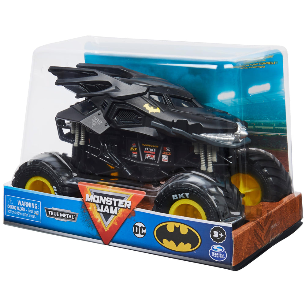Monster Jam Batman truck 1:24 chrome rims detail for collectability