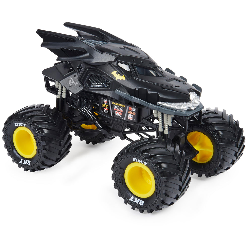 Monster Jam Batman truck 1:24 rear view showing detailed graphics