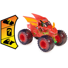 Monster Jam BKT tires and graphics recreate real-life swagger in miniature.