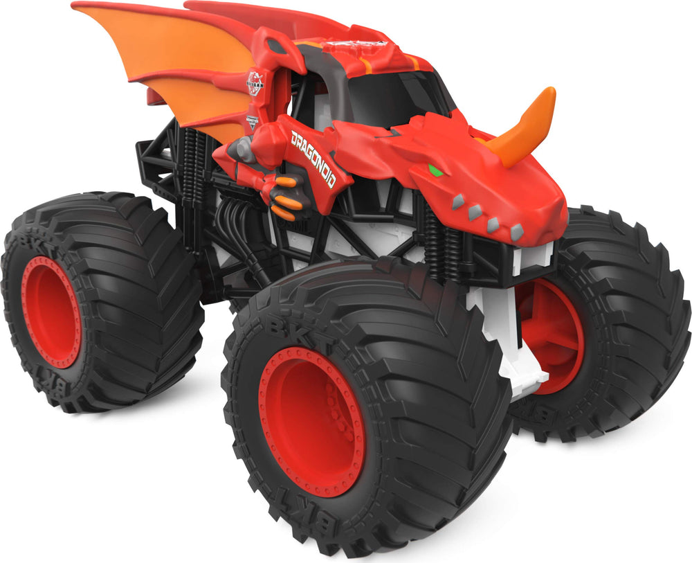 Monster Jam Dragonoid BKT tires improve grip for stable play