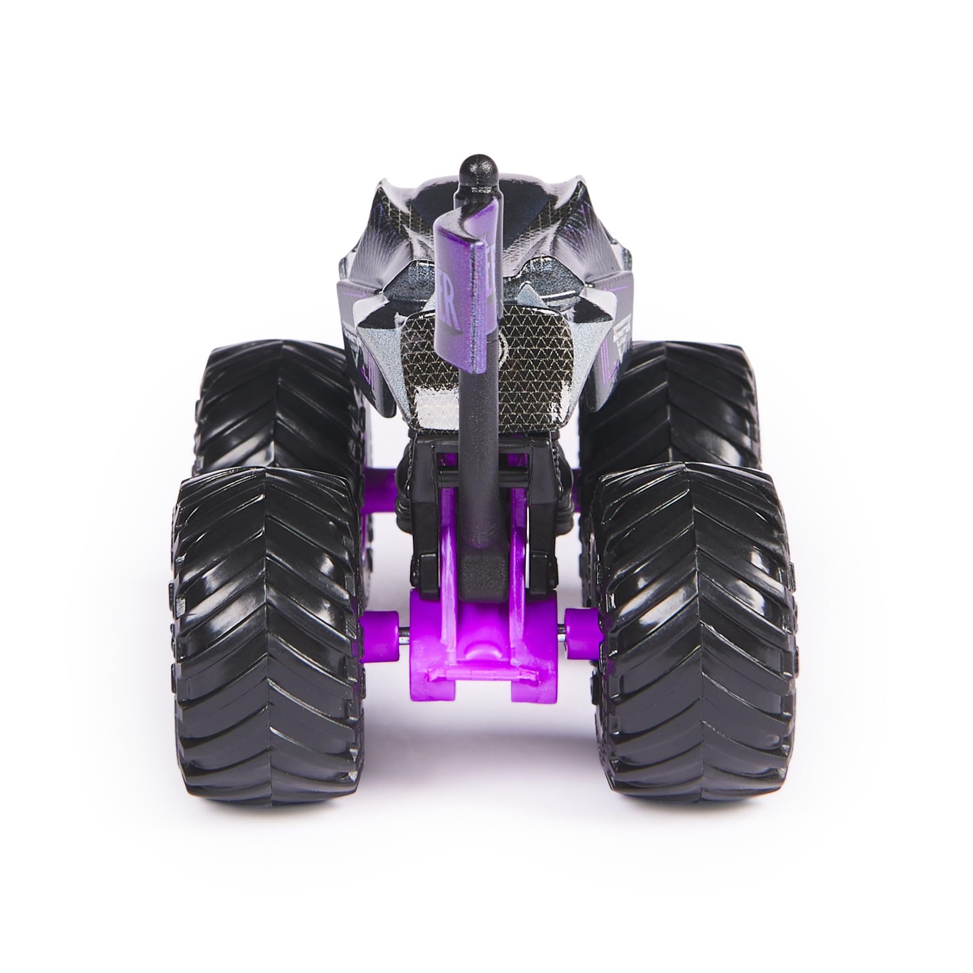 Monster Jam Black Panther 1:64 flag accents add authentic rally feel for display or play.