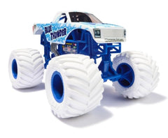 Monster Jam Blue Thunder front view shows authentic styling for display.