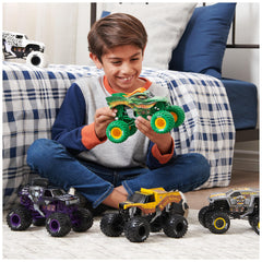 Monster Jam collection display idea featuring 1:24-scale trucks