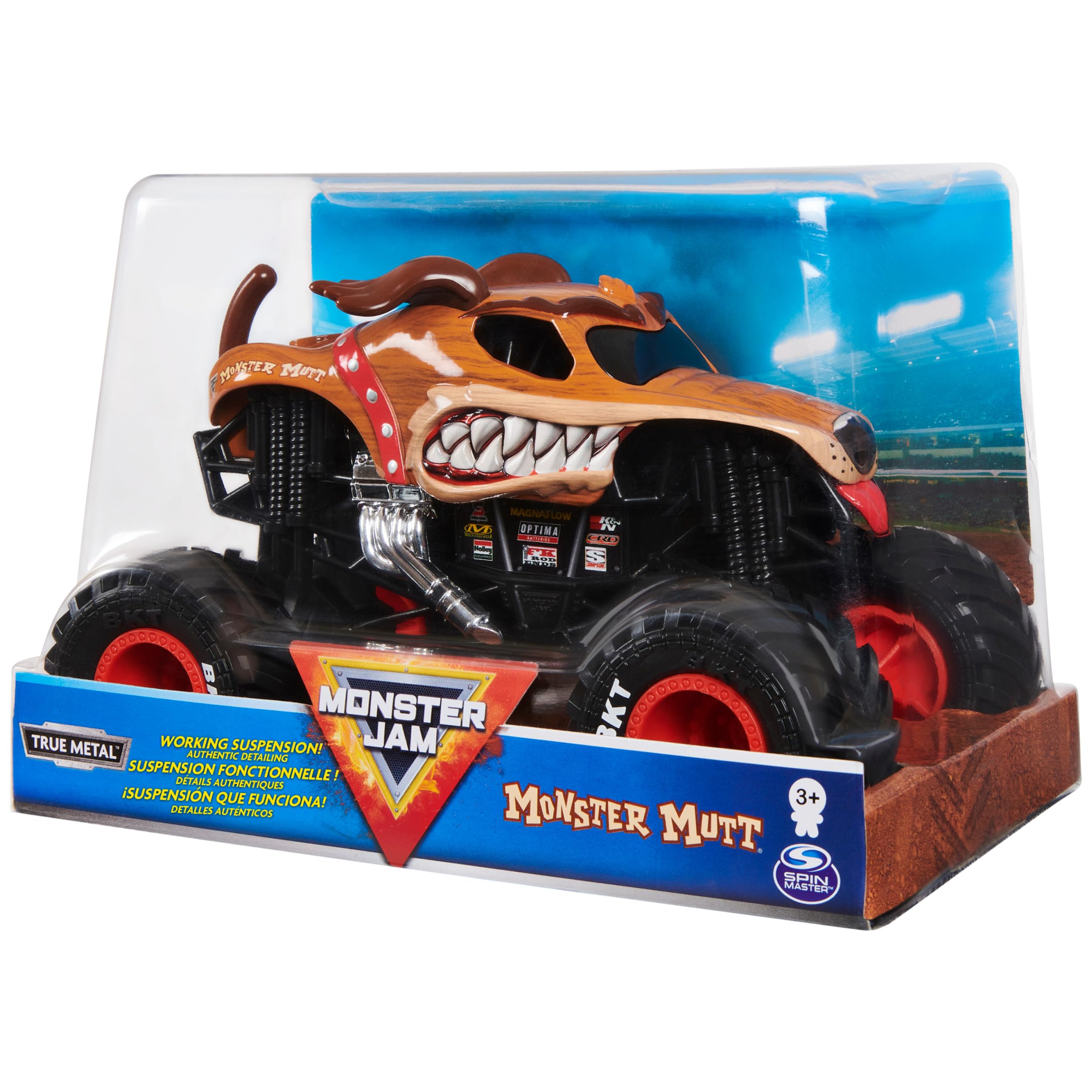 Monster Jam 1:24 die-cast truck ideal for collectors and playtime.