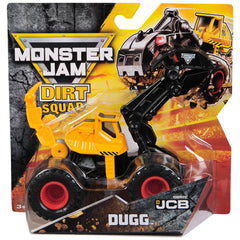 Monster Jam Dirt Squad excavator claw in action for interactive play.