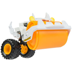 Monster Jam Dirt Squad collectible figure enhances display and pretend play.