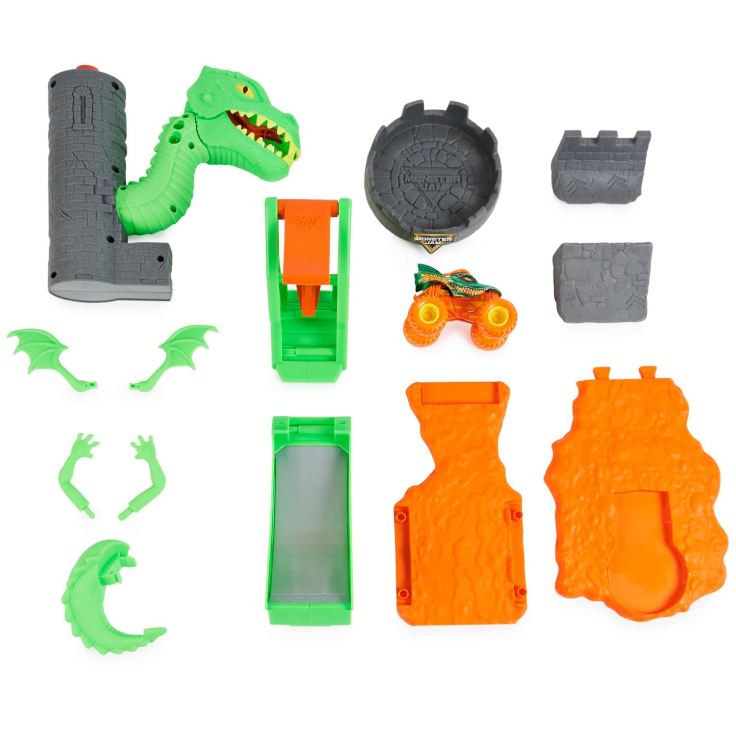 Dragon wings add visual flair to the dragon figure during battles.