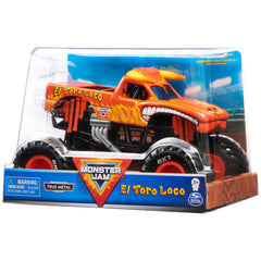 Detailed graphics on El Toro Loco 1:24 capture authentic Monster Jam style.