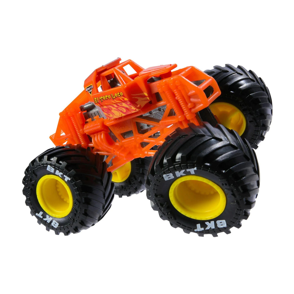 Rear view of El Toro Loco 1:64 die-cast truck.